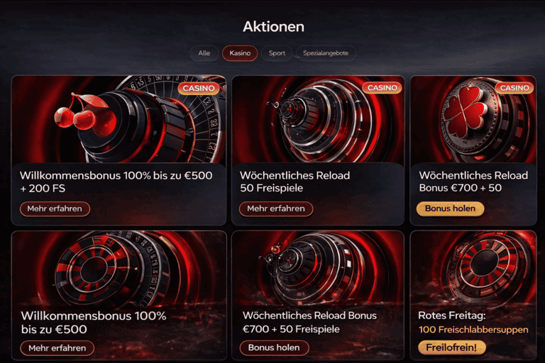 Promotions Seite