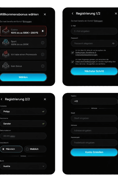 Registrierungsprozess